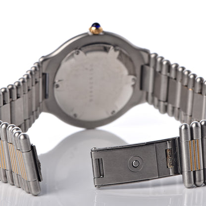 Cartier Stainless Steel Rubber 38mm Must 21 Chronoscaph Quartz Watch Black 17 of 20
