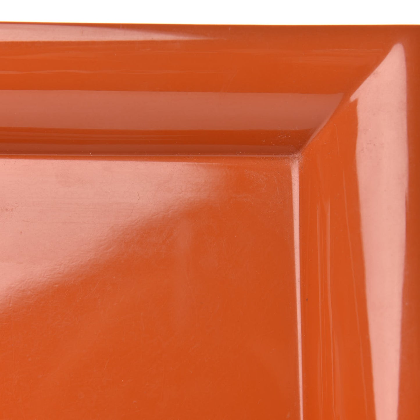 Lacquered Wood Chamonix Chakor PM Change Tray Orange