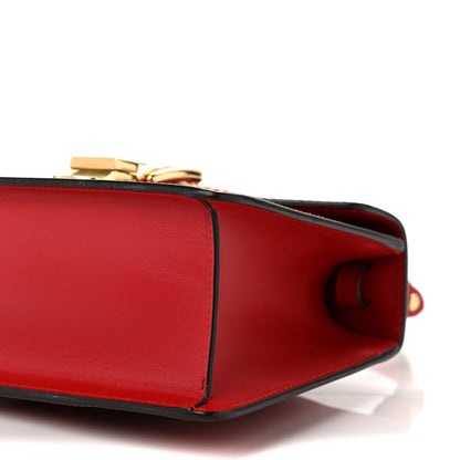Gucci Calfskin Mini Sylvie Top Handle Bag Hibiscus Red 8 of 9