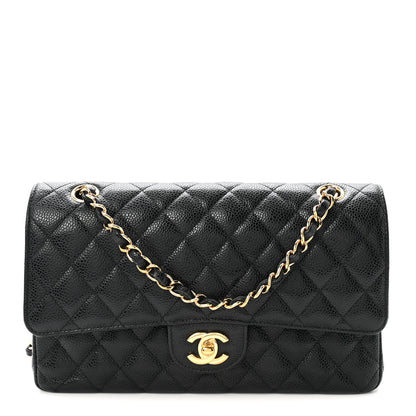 Chanel Caviar Quilted Medium Double Flap Black 1 of 10