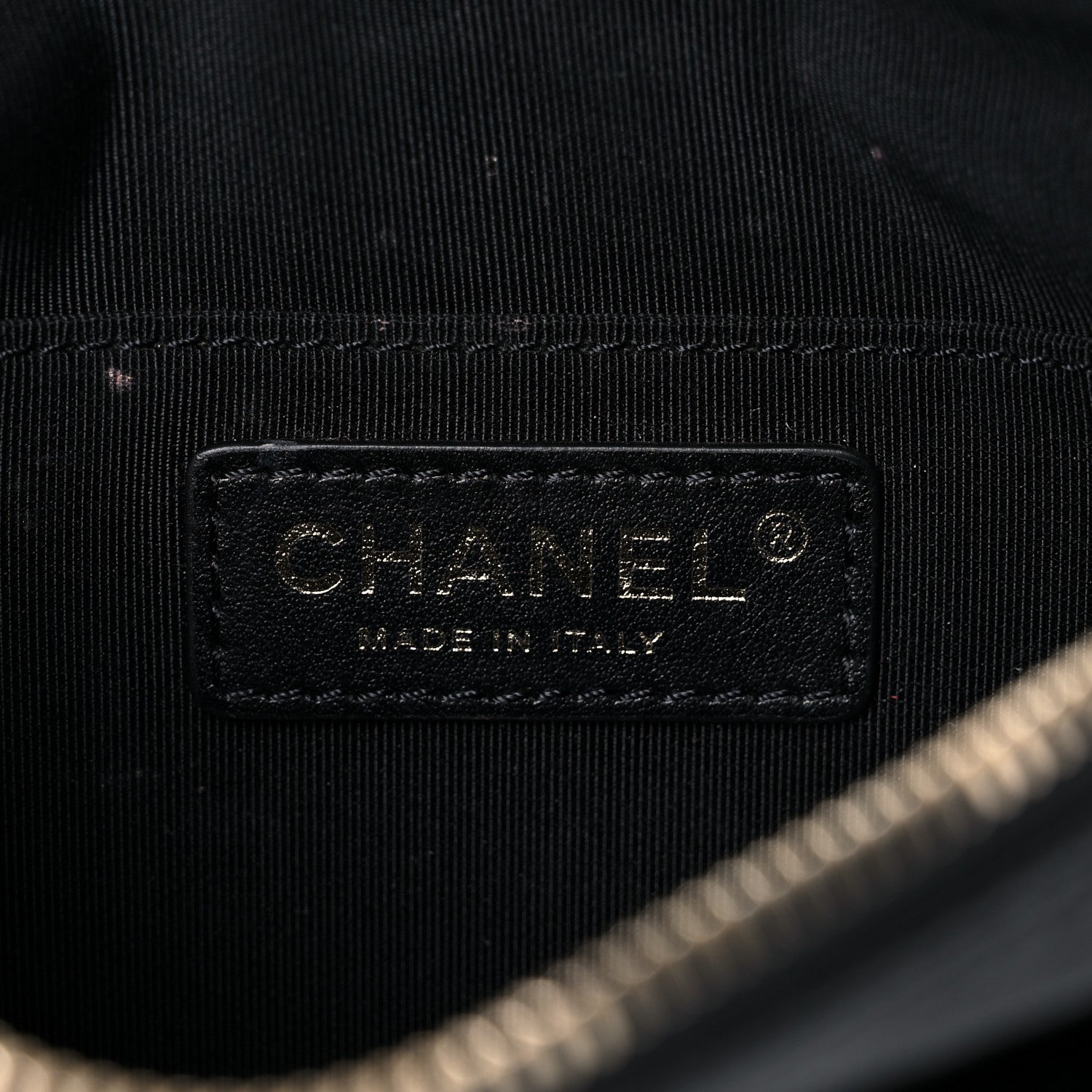 Chanel Crumpled Glazed Lambskin Quilted Waist Bag Fanny Pack Black 6 of 17