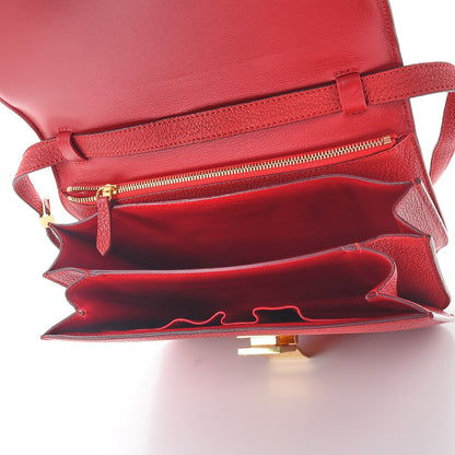 Celine Goatskin Medium Classic Box Flap Bag Carmin 5 of 8