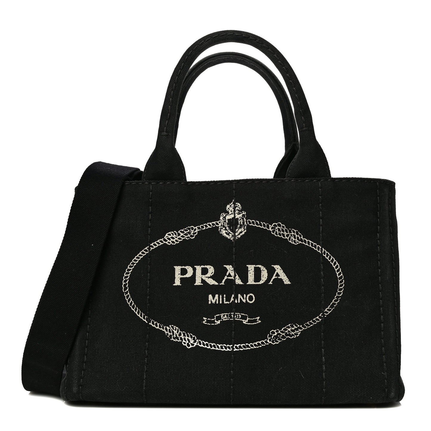 Canapa Small Logo Tote Black