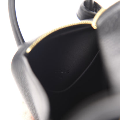 Hermes Taurillon Clemence Mini Lindy 20 Black 7 of 11