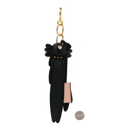 Burberry Calfskin Owl Pom Pom Lock Charm Black 2 of 6
