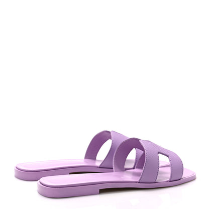 Hermes Epsom Oran Sandals 38 Violet Amethyste 4 of 9