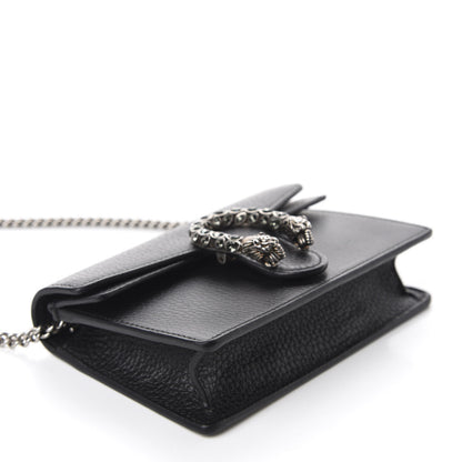 Gucci Calfskin Super Mini Dionysus Shoulder Bag Black 4 of 10