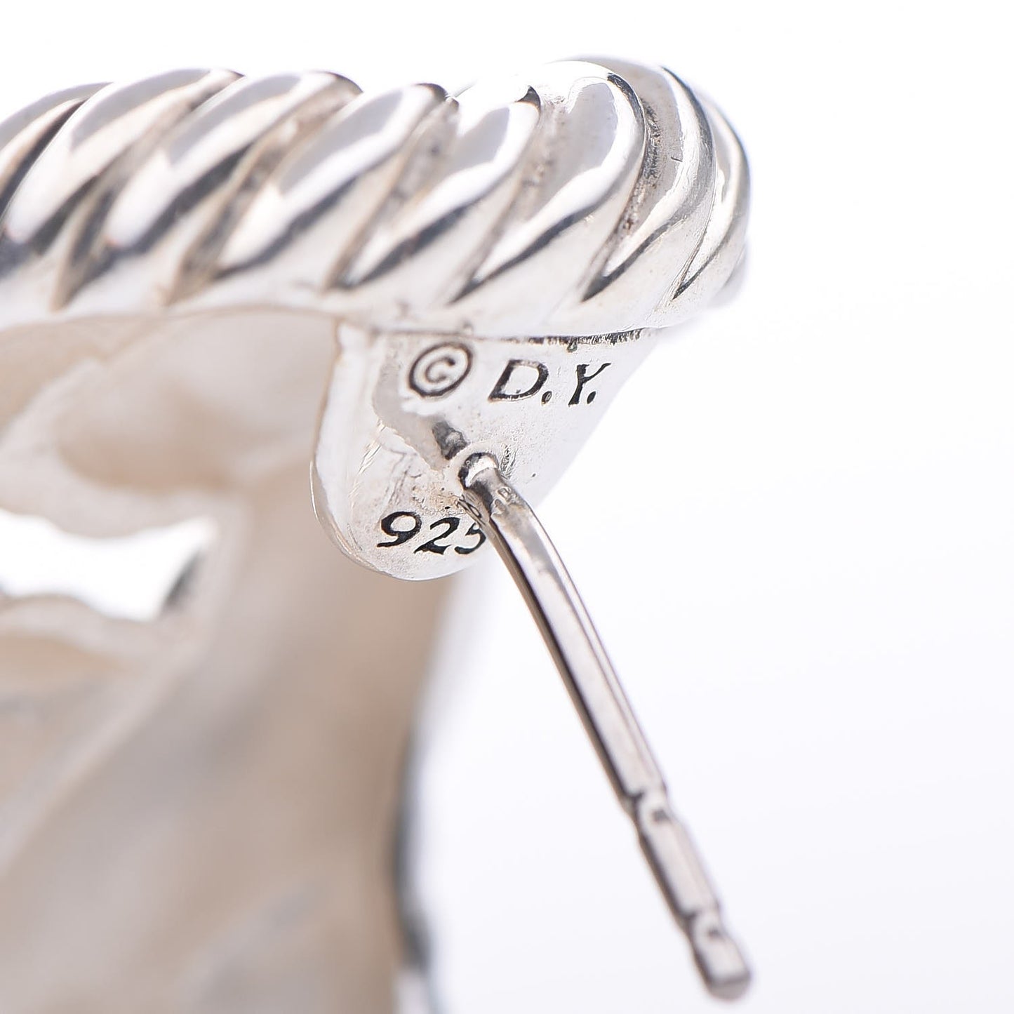 Sterling Silver Belmont Curb Link Earrings