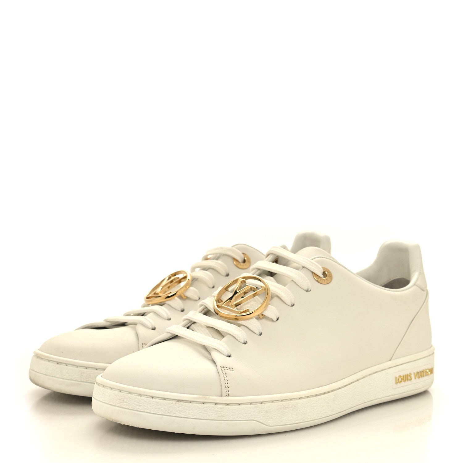 Louis Vuitton Calfskin Frontrow Sneakers 36.5 White 3 of 9