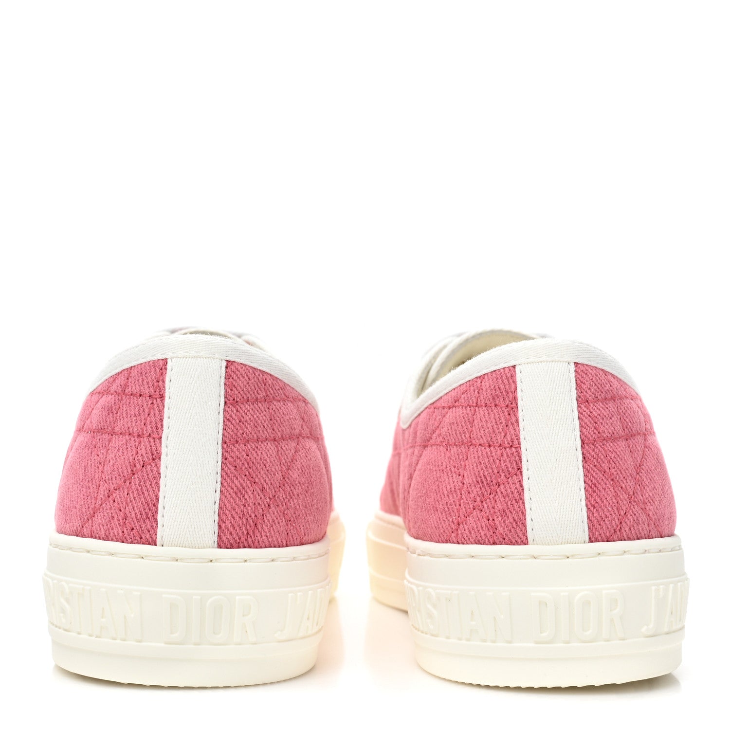 Christian Dior Canvas Walk 'N' Dior Low Top Sneakers 38 Taffy Pink 4 of 10
