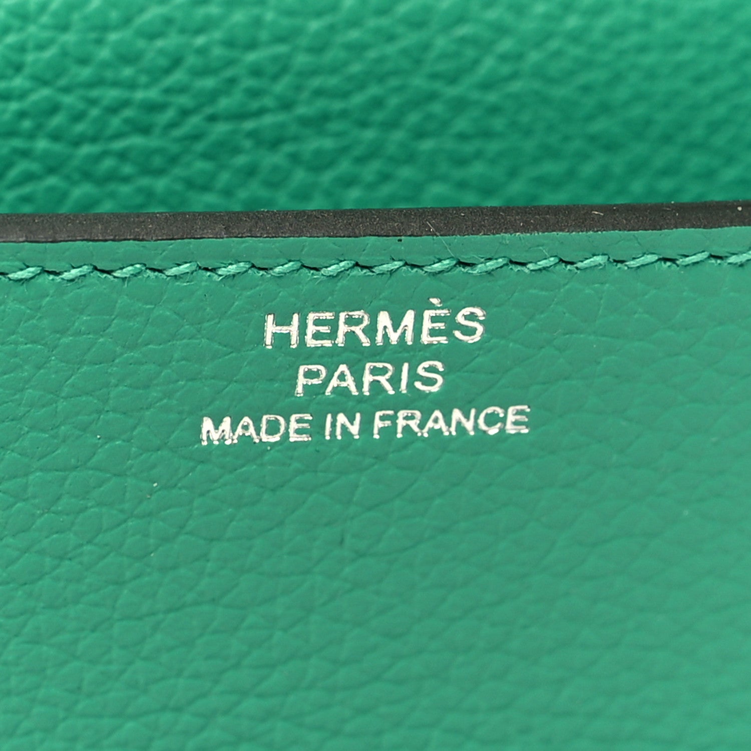 Hermes Evercolor Bi-Color Roulis Slim Wallet Menthe Vert Bosphore 8 of 11