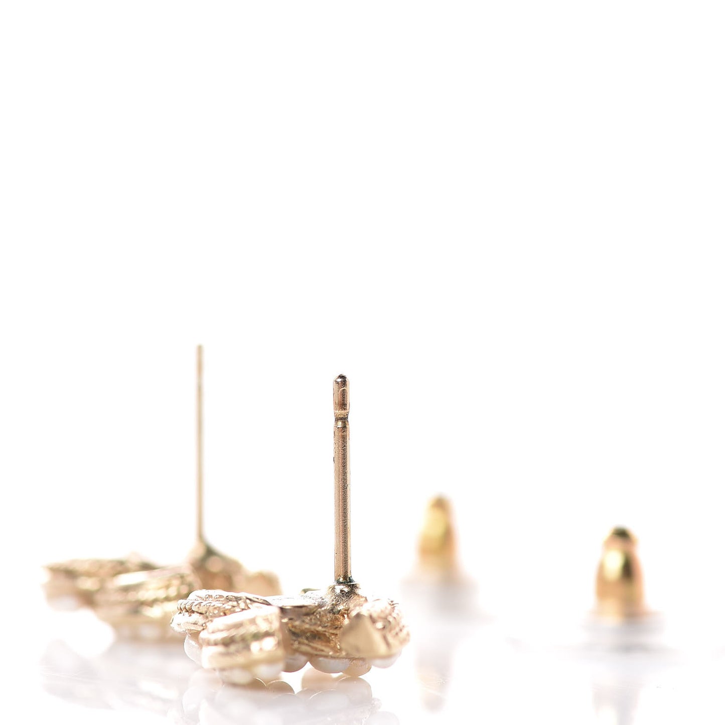 Pearl CC Earrings Light Gold