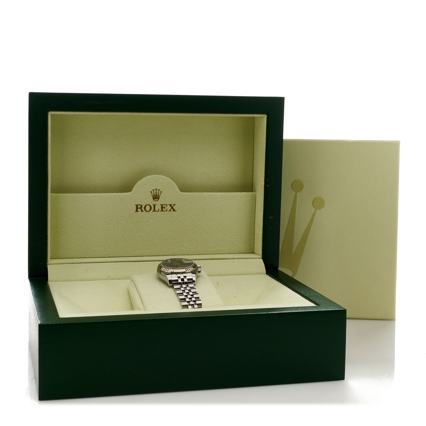 Stainless Steel 18K White Gold 26mm Oyster Perpetual Datejust Watch Blue Roman 179174