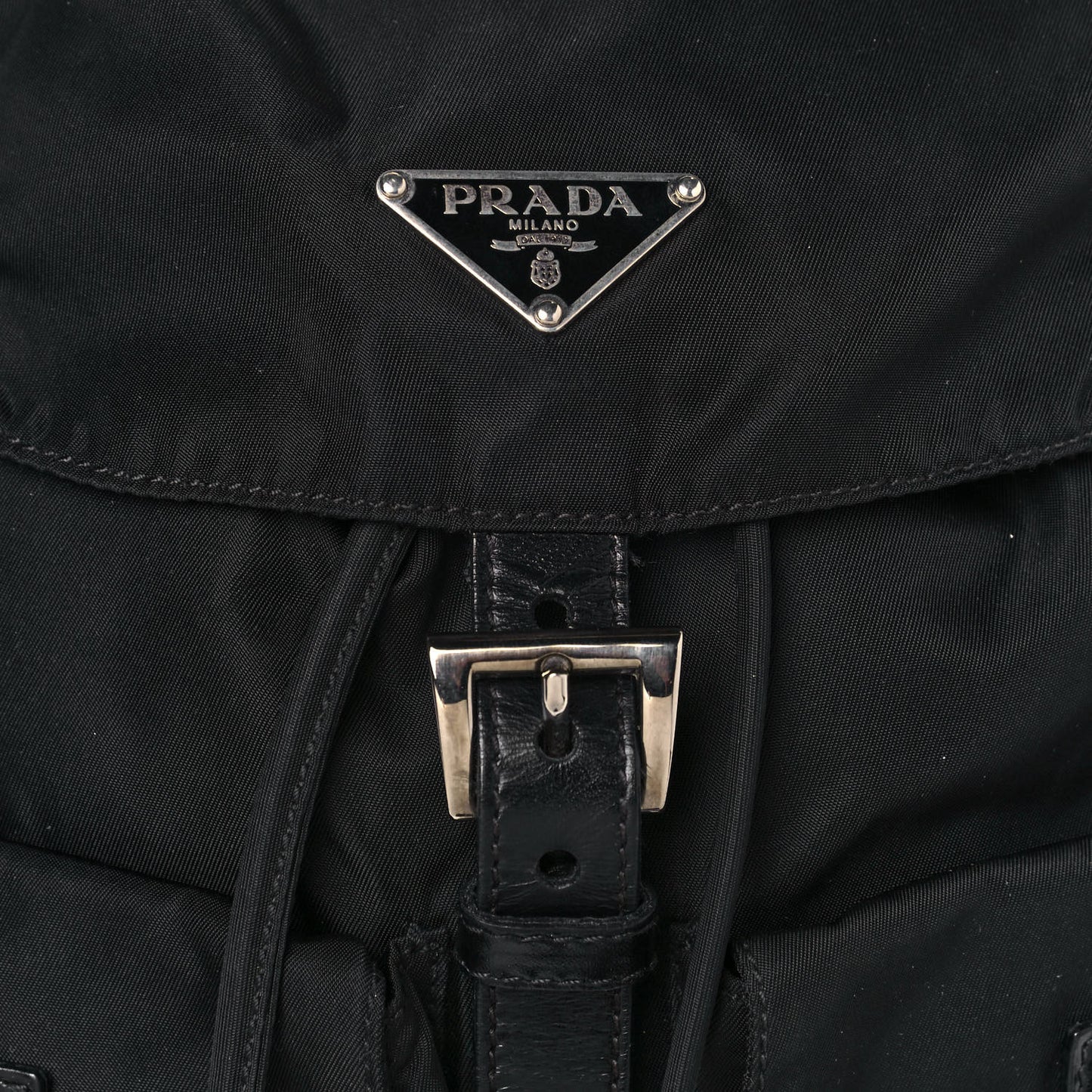 Tessuto Nylon Vela Small Backpack Black