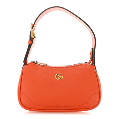 Gucci Goatskin Mini Aphrodite Shoulder Bag Orange 1 of 12