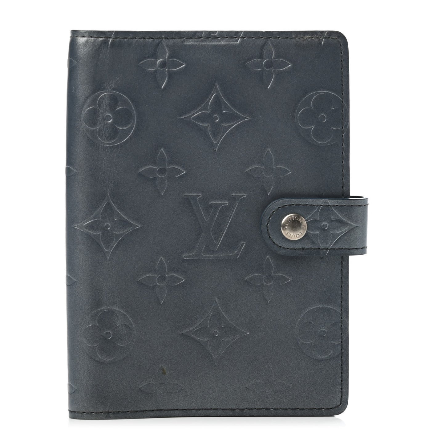 Mat Monogram Small Ring Agenda Cover Blue