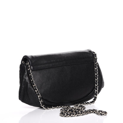 Chanel Caviar Half Moon Wallet On Chain WOC Black 3 of 8