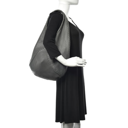 Bottega Veneta Cervo Deerskin Large Hobo New Grey 2 of 9