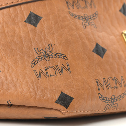 MCM Visetos Stark Belt Bag Cognac 14 of 22
