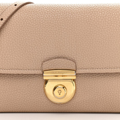 Salvatore Ferragamo Calfskin Clutch Beige 7 of 13