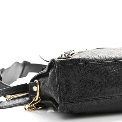 Balenciaga Chevre Gold Metallic Edge Hardware Mini City Black 5 of 10