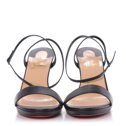 Christian Louboutin Nappa Loubi Queen 100 Sandals 40 Black 3 of 11