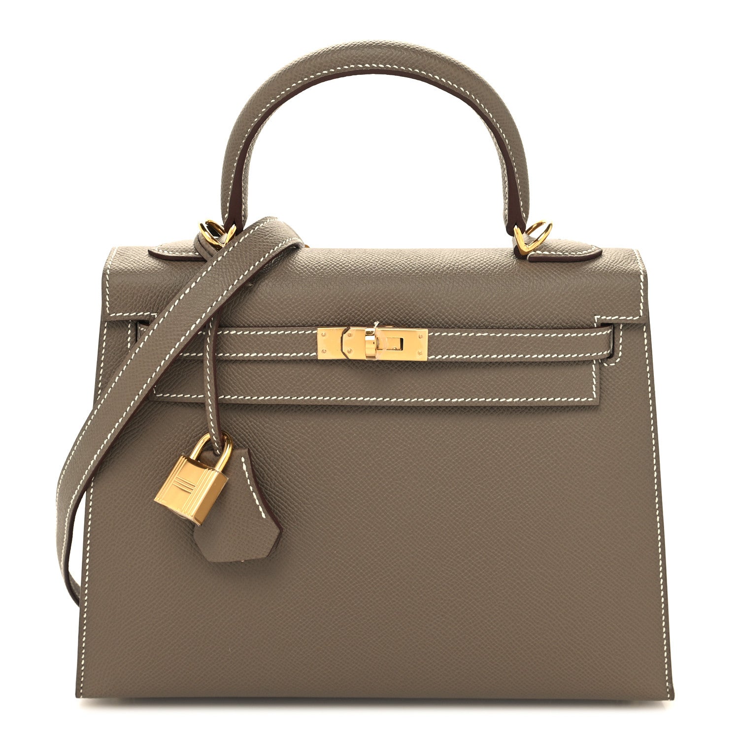 Hermes Epsom Kelly Sellier 25 Etoupe 1 of 11
