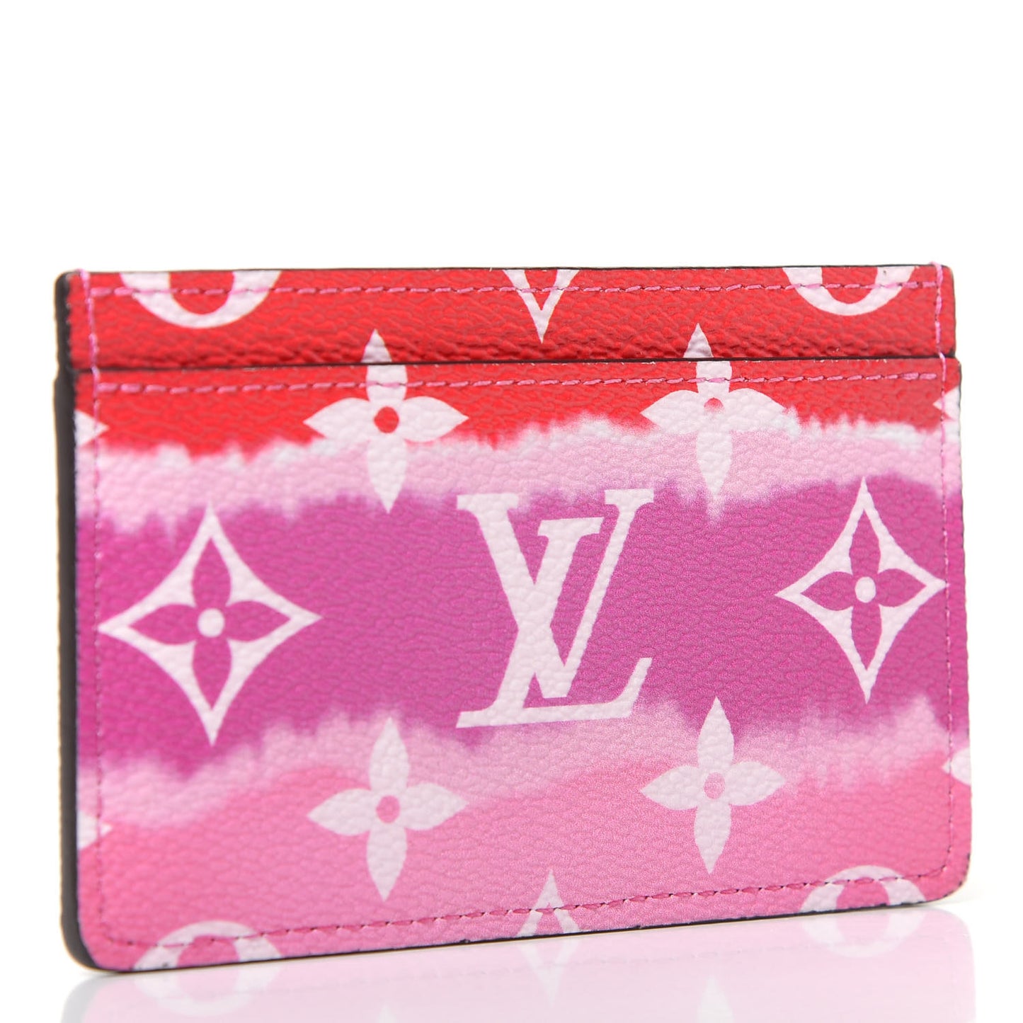 Monogram Escale Card Holder Rouge