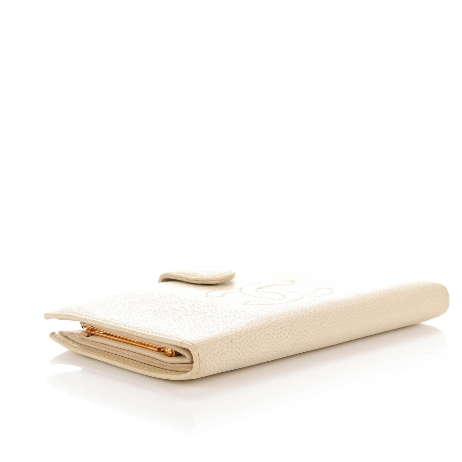 Chanel Caviar Timeless CC French Wallet Beige Clair 4 of 11