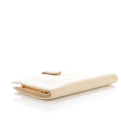 Chanel Caviar Timeless CC French Wallet Beige Clair 4 of 11