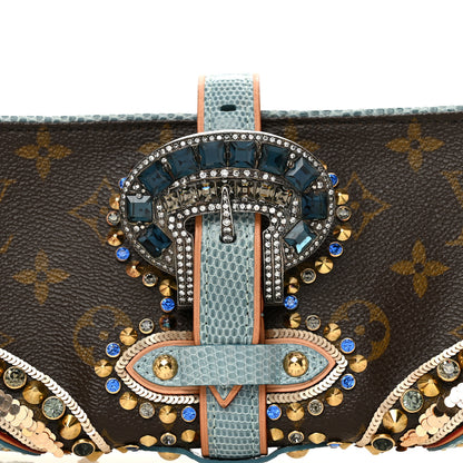 Louis Vuitton Monogram Lizard Embellished Les Extraordinaires Clutch 8 of 10