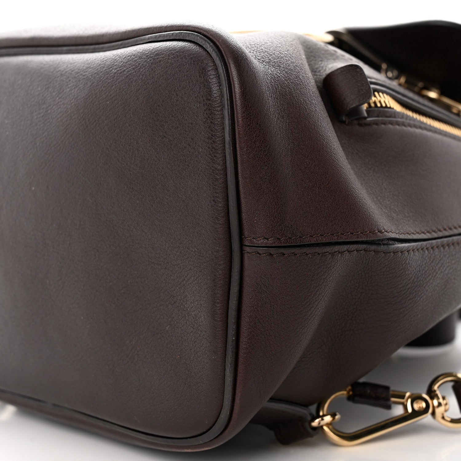 Chloe Suede Calfskin Small Faye Backpack Carbon Brown 9 of 21
