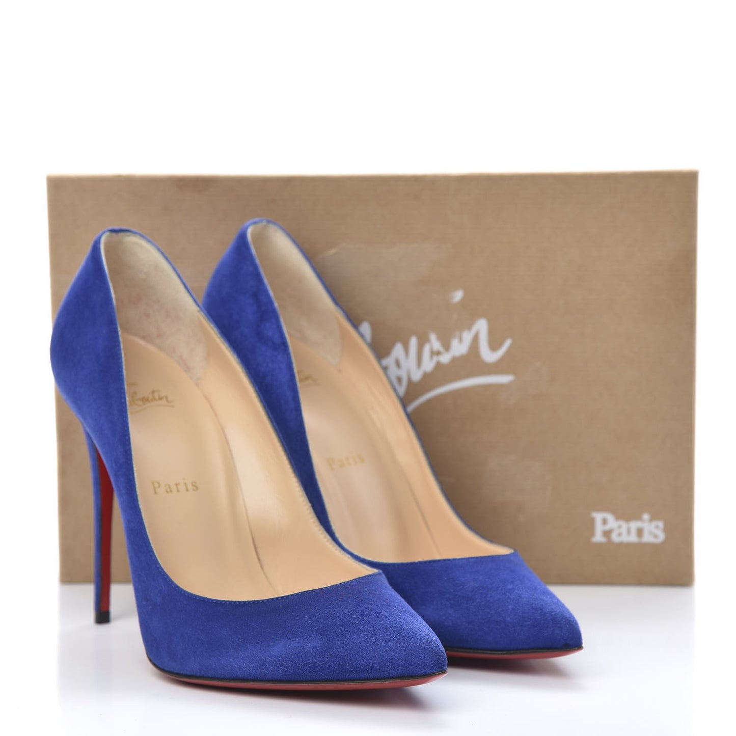 Veau Velours Pigalle Follies 100 Pumps 39 Metal Blue