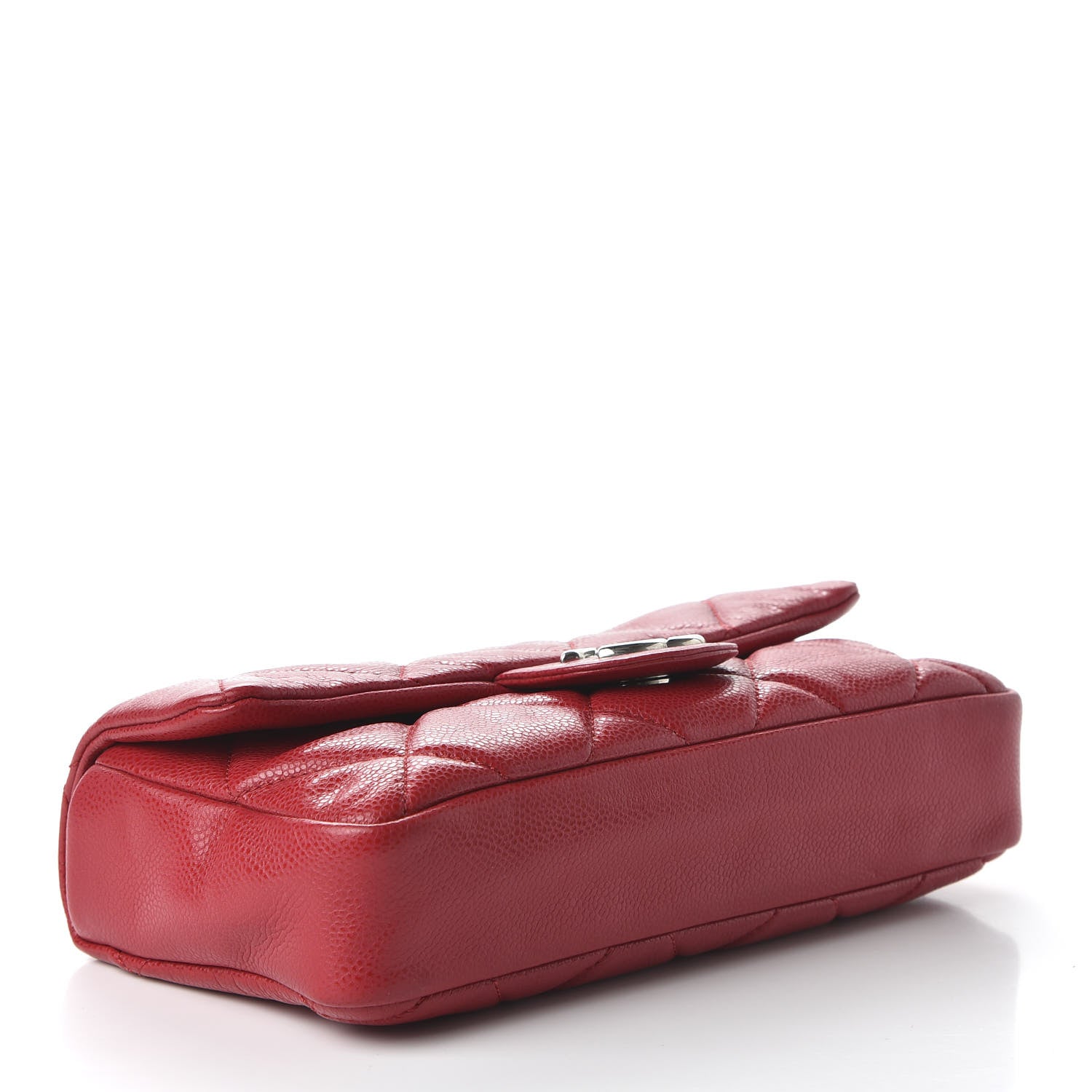 Chanel Glazed Caviar Quilted Small Nature Flap Bag Red 4 of 11