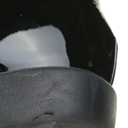 Chanel Lambskin Patent Cap Toe CC Sneakers 39 White Black 15 of 19