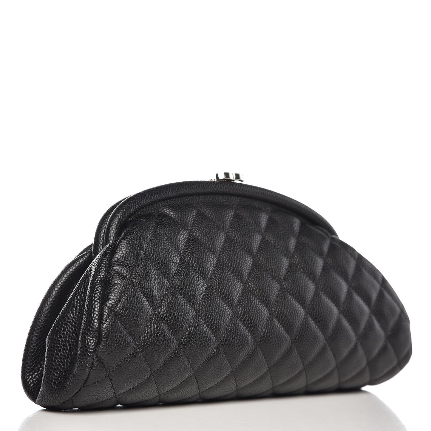 Caviar Quilted Timeless Clutch Black