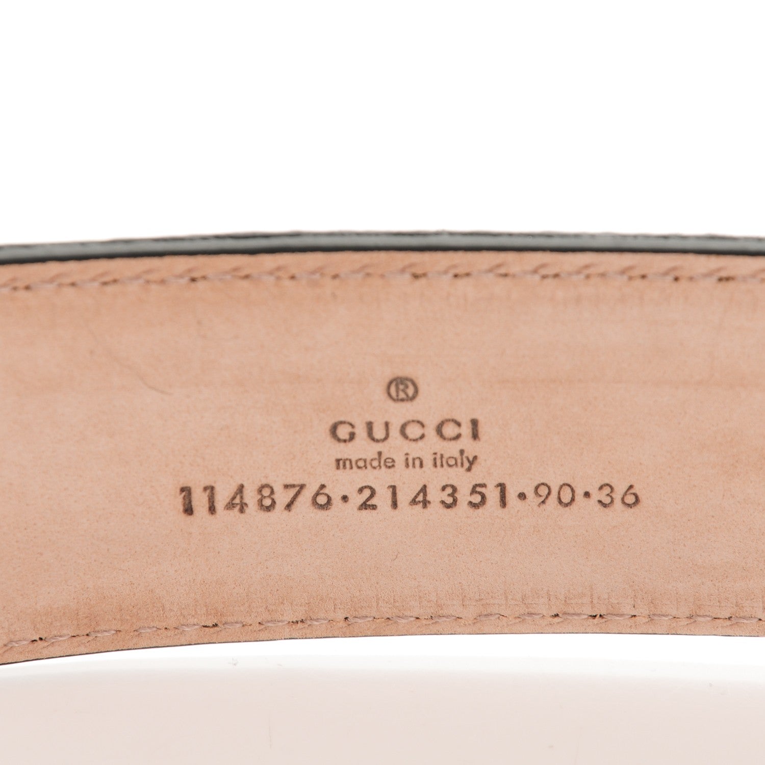 Gucci Guccissima Interlocking G Belt 90 36 Black 5 of 5