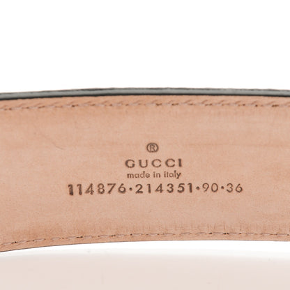 Gucci Guccissima Interlocking G Belt 90 36 Black 5 of 5