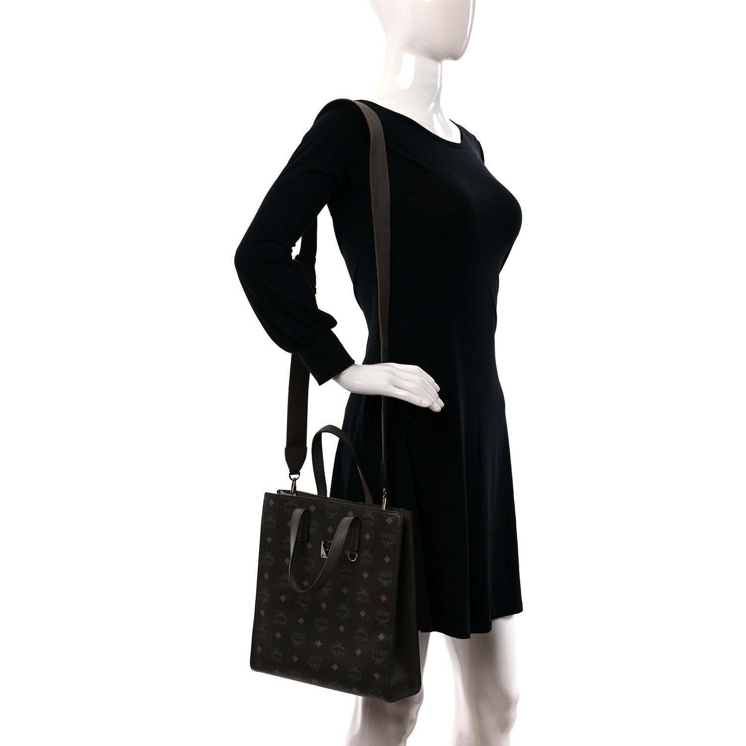 MCM Visetos Small Portuna Tote Sea Turtle 2 of 9