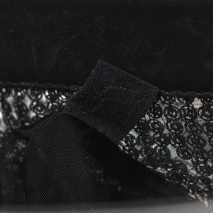 Chanel Calfskin Mesh Hidden Sequin CC Tote Black 7 of 10