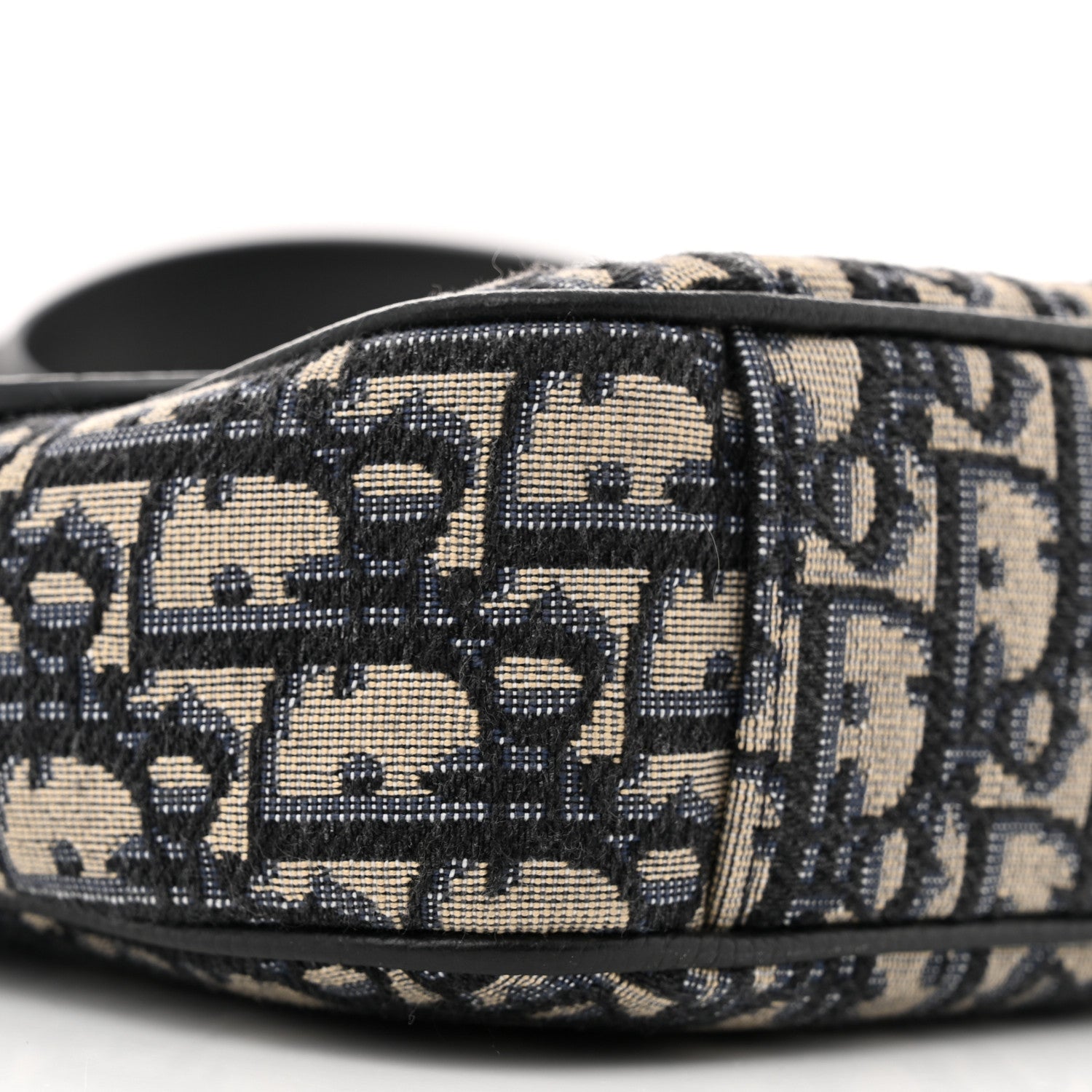 Christian Dior Grained Calfskin Oblique Mini Saddle Messenger Black 9 of 13