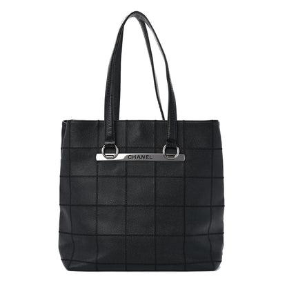 Chanel Caviar Square Stitched Large Tote Black 1 of 10