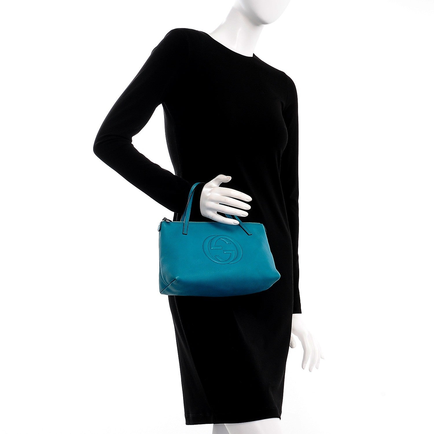 Gucci Cellarius Calfskin Children's Soho Shoulder Bag Deep Cobalt 2 of 12