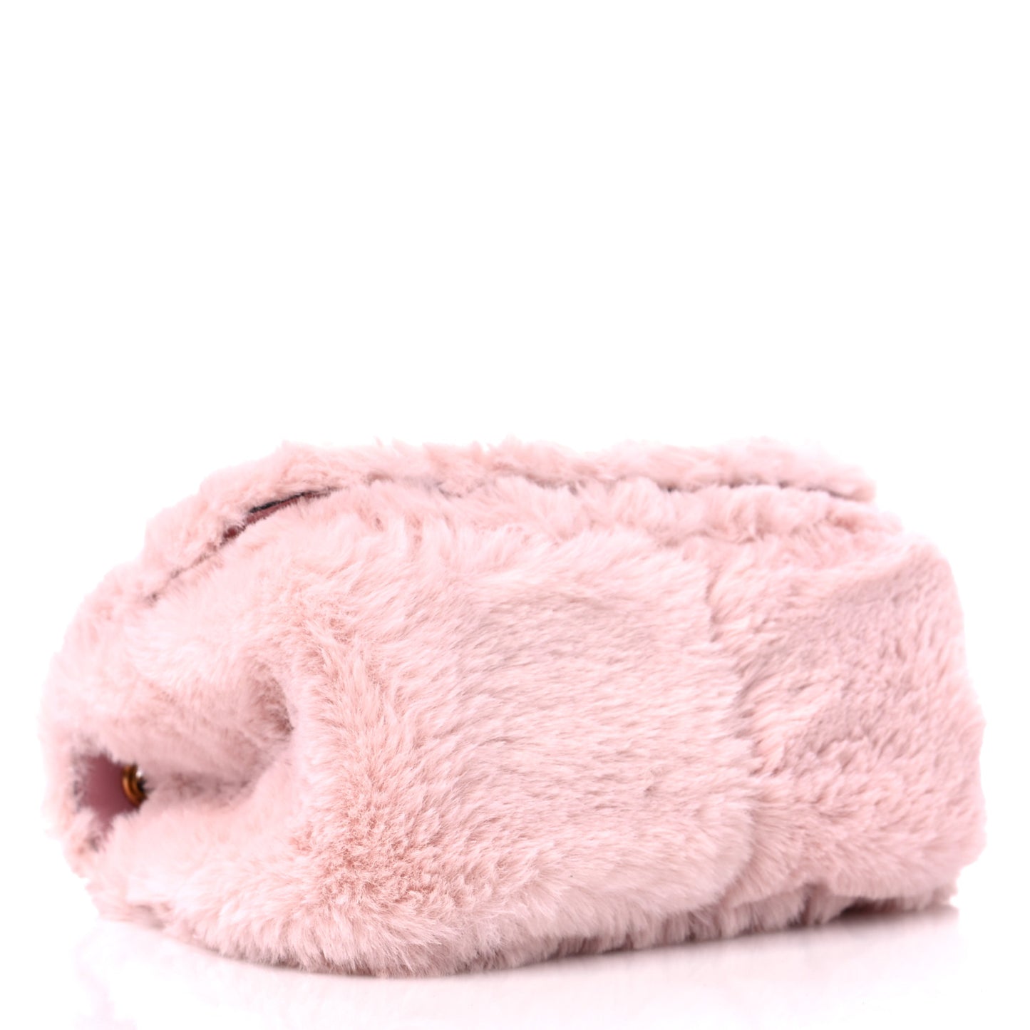 Faux Fur Quilted Virtus Shoulder Bag English Rose