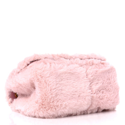 Versace Faux Fur Quilted Virtus Shoulder Bag English Rose 4 of 9