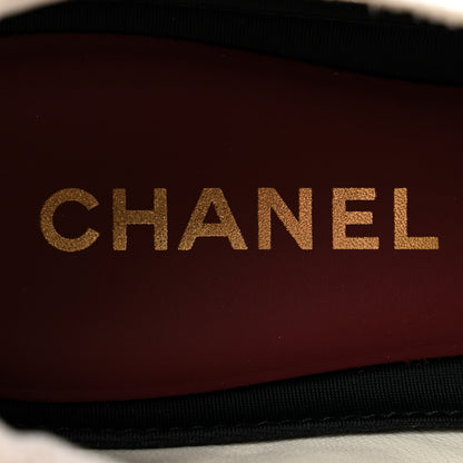 Chanel Velvet Calfskin Mixed Fibers Low Top CC Sneakers 37 Black 7 of 8