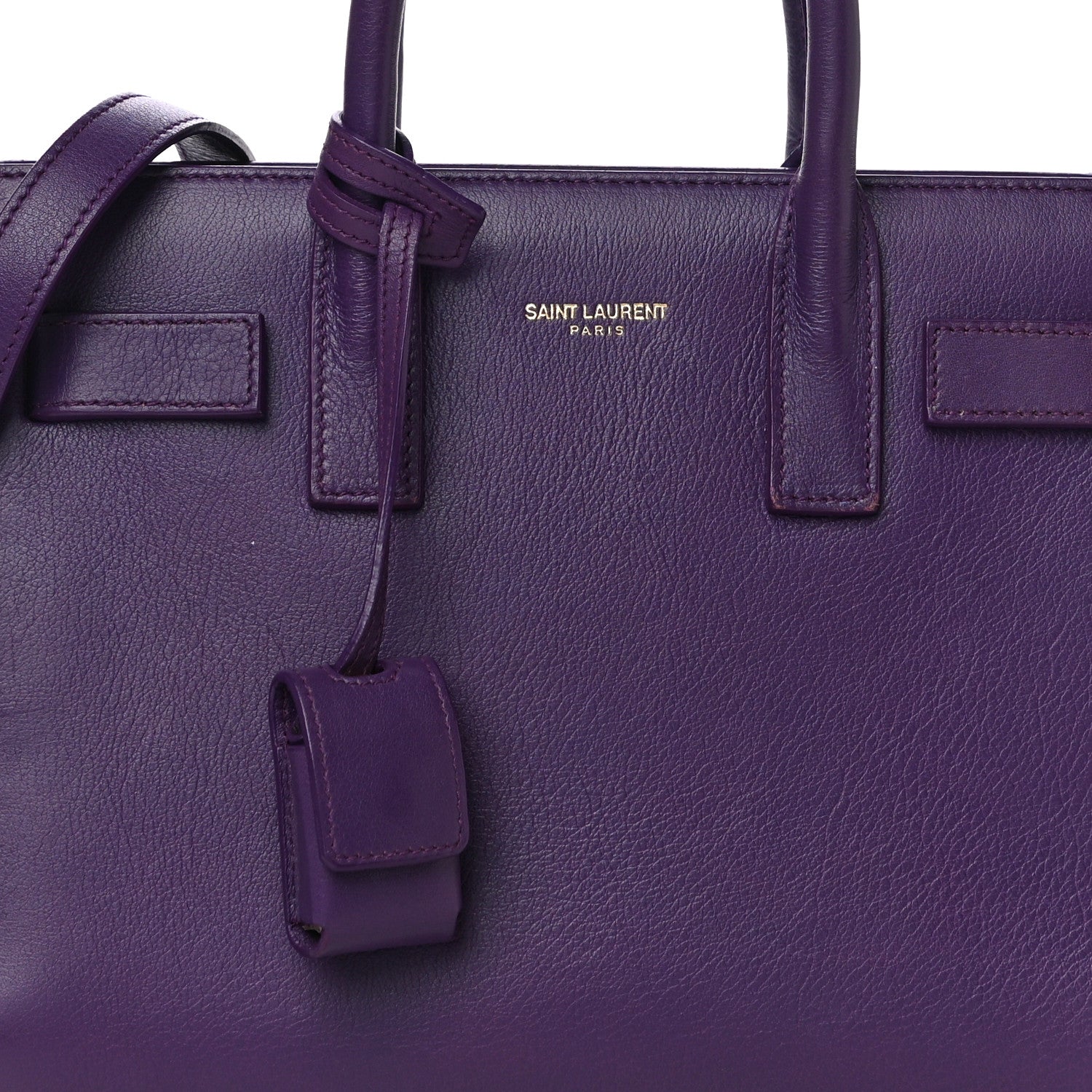 Saint Laurent Calfskin Nano Sac De Jour Purple 6 of 12