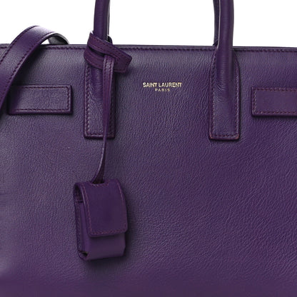 Saint Laurent Calfskin Nano Sac De Jour Purple 6 of 12