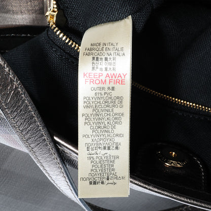 Burberry Metallic Check Small Canterbury Tote Silver 9 of 11