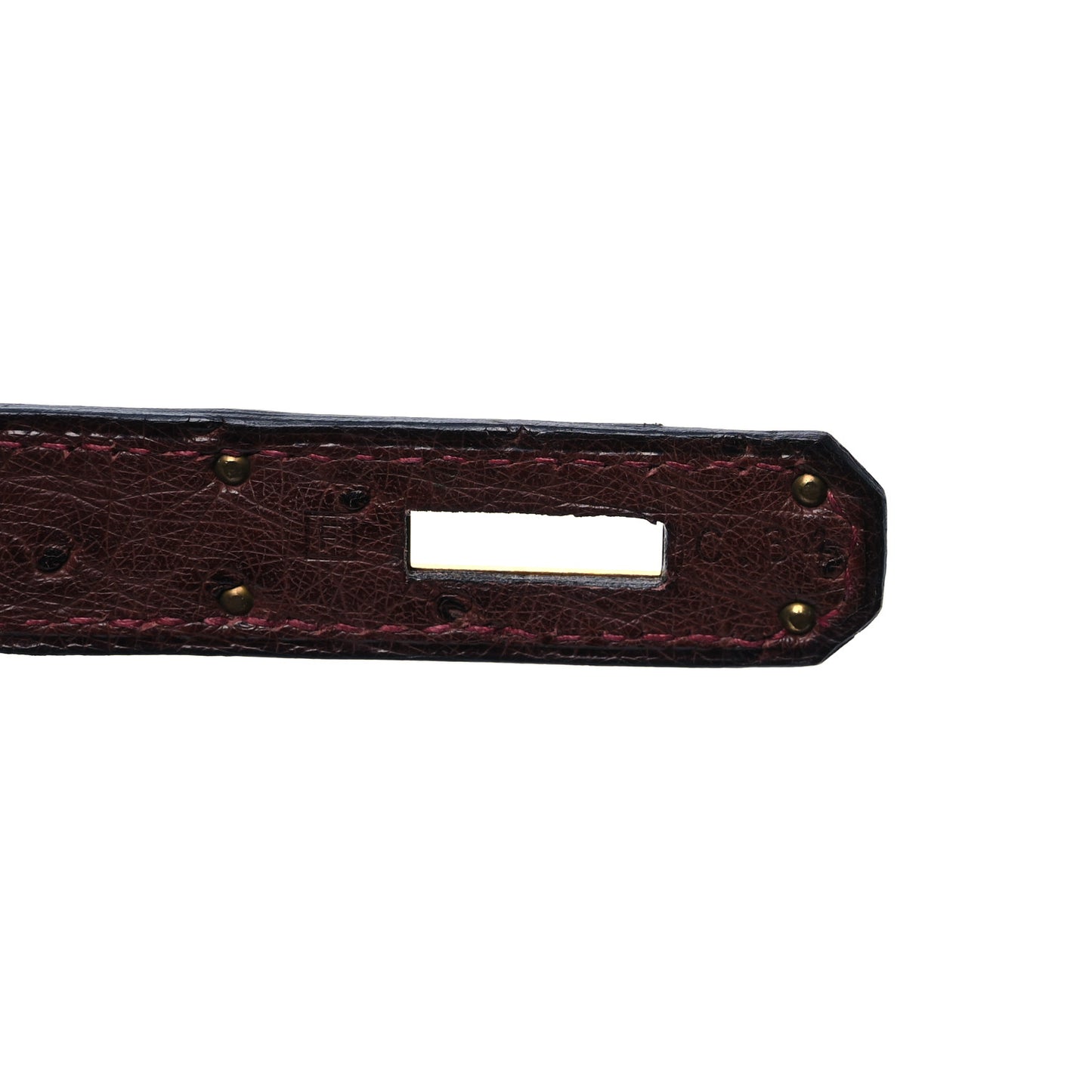 Ostrich Kelly Sellier 32 Marrone Fonce
